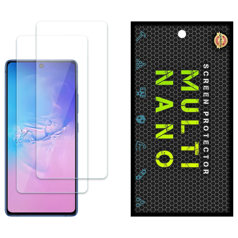 محافظ صفحه نمایش مولتی نانو مدل X-S2N مناسب برای گوشی موبایل سامسونگ Galaxy S10 Lite بسته دو عددی