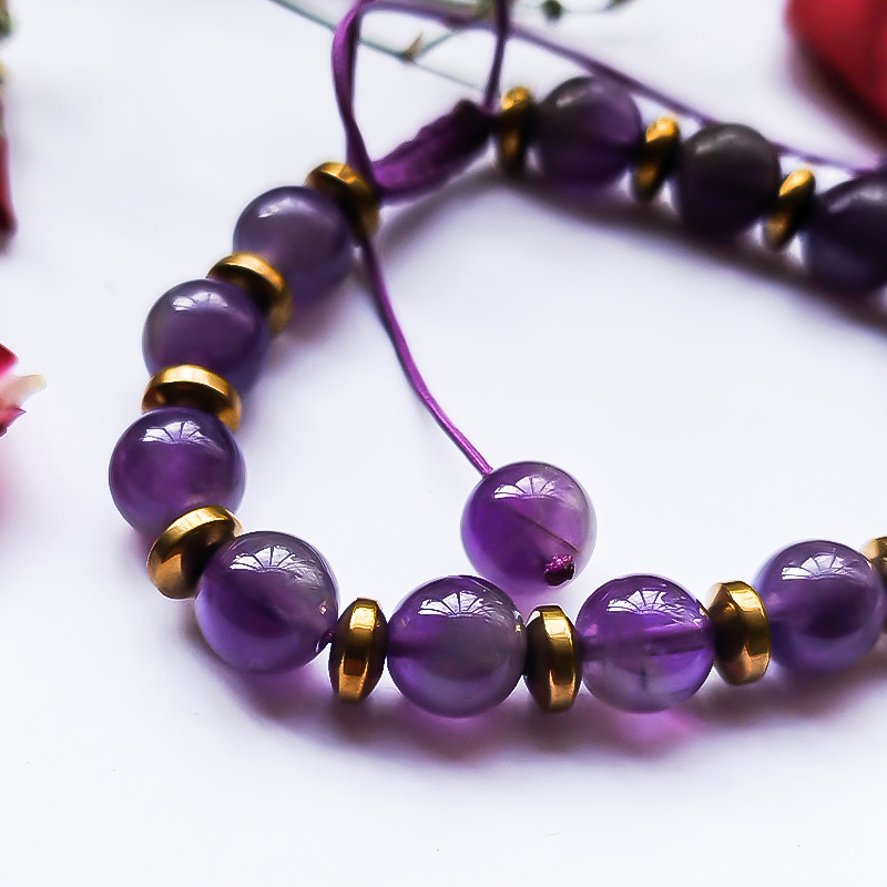 دستبند زنانه مدل آمیتیستان دستبند زنانه مدل آمیتیستان