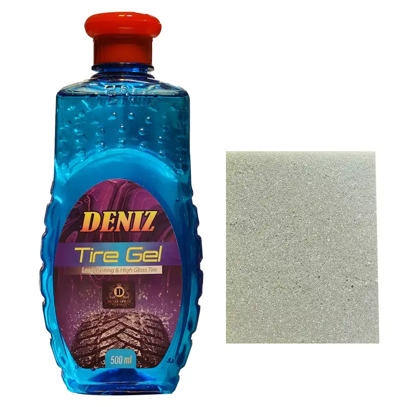 ژل واکس تایر دنیز مدل HG حجم 500 میلی لیتر به همراه اسفنج