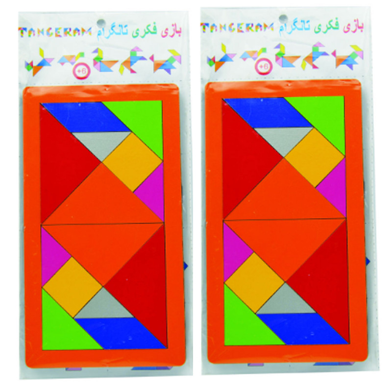 بازی فکری تانگرام مدل MS7 بسته 2 عددی