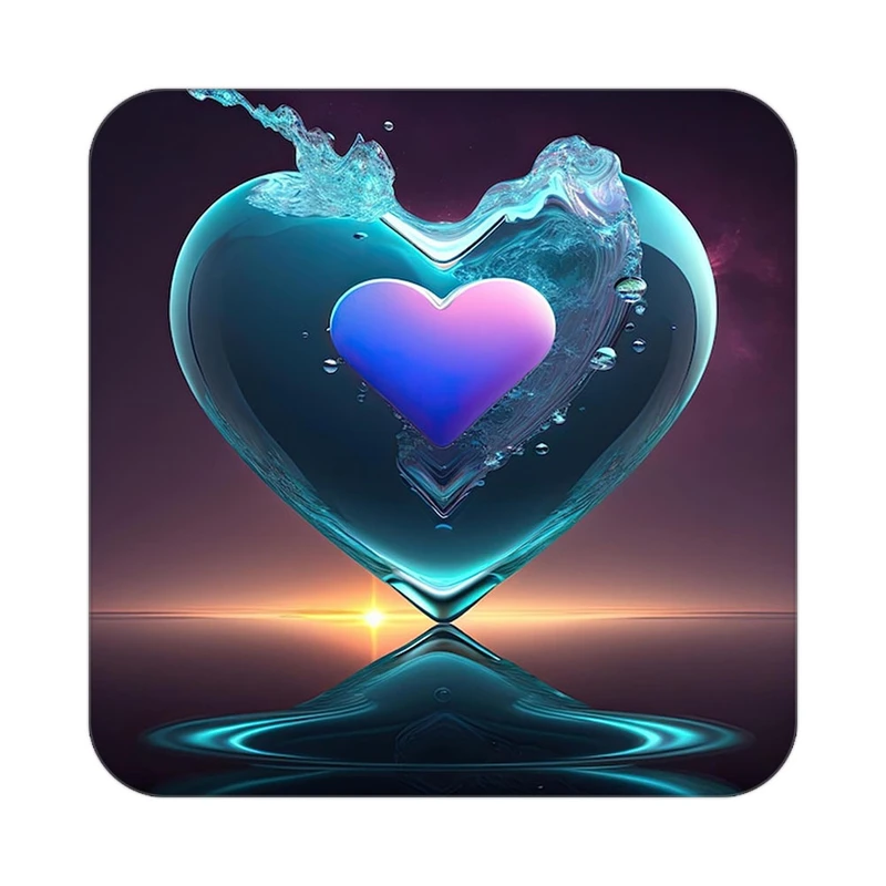 زیر لیوانی کاکتی مدل عاشقانه کد mp14228