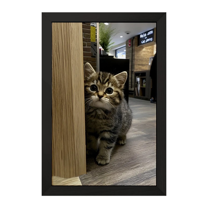 تابلو خندالو مدل گربه کد F7807