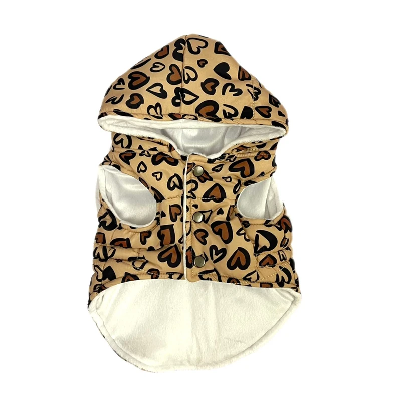 پافر سگ و گربه طرح قلبی سایز S