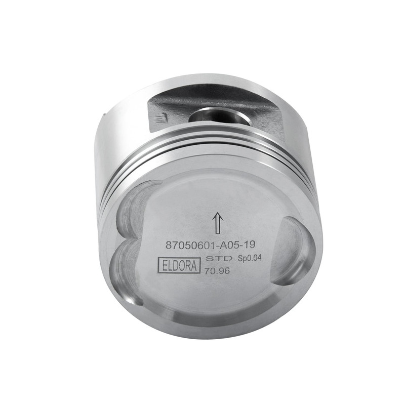 پیستون و گژن پین الدورا کد 87050601 مناسب برای پراید بسته 4 عددی