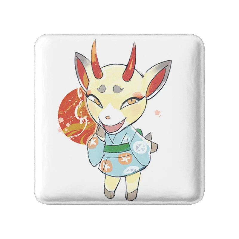 مگنت خندالو طرح بازی انیمال کراسینگ (Animal Crossing) مدل مربعی کد 32647