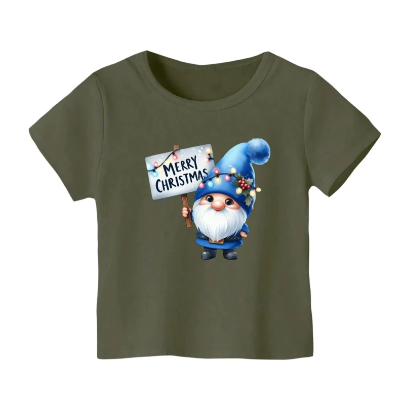 تی شرت آستین کوتاه بچگانه مدل بابانوئل کریسمس کد 32