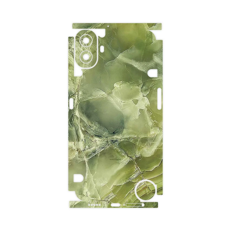 برچسب پوششی ماهوت مدل Green_Crystal_Marble-FullSkin مناسب برای گوشی موبایل ناتینگ CMF Phone 1