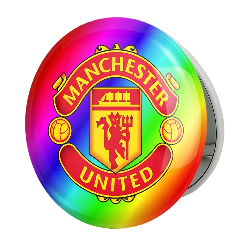 آینه جیبی خندالو طرح باشگاه منچستر یونایتد مدل تاشو کد 26509 