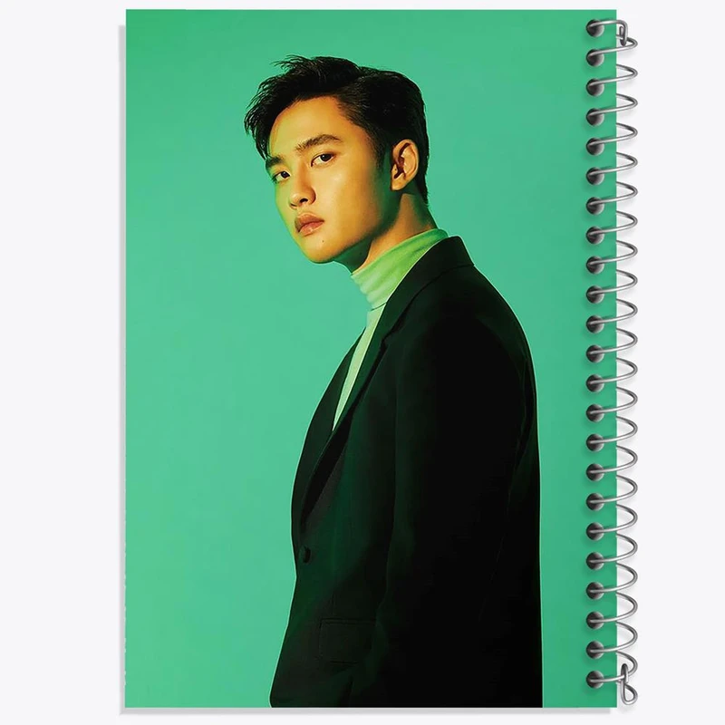 دفتر ژورنال نویسی 50 برگ خندالو مدل نقطه ای طرح کیونگسو گروه اکسو EXO کد 16814