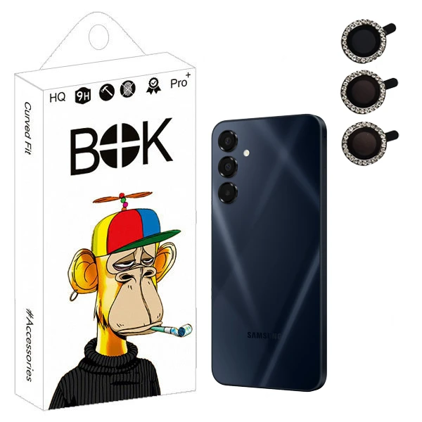 محافظ لنز دوربین بوک مدل Jewel royal مناسب برای گوشی موبایل سامسونگ Galaxy a16