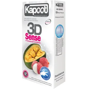 کاندوم کاپوت مدل 3D Sense بسته 12 عددی