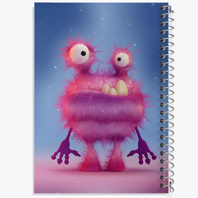 دفتر مشق 100 برگ خندالو طرح هیولای بامزه کد F6296