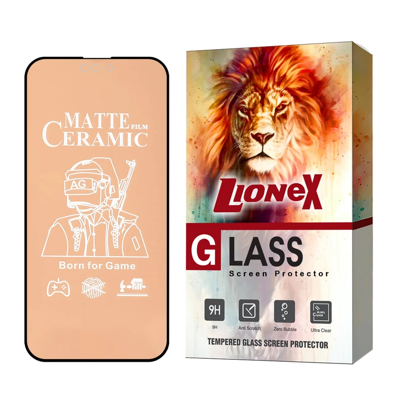 محافظ صفحه نمایش سرامیکی مات لایونکس مدل CERMAL مناسب برای گوشی موبایل اپل iPhone 14 Pro Max