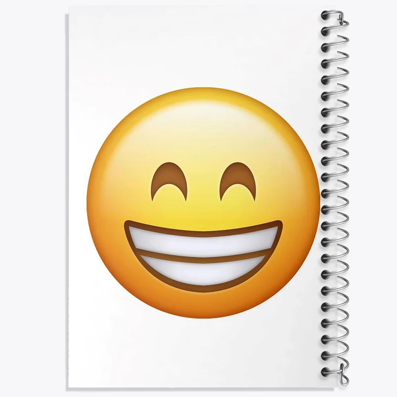 دفتر شطرنجی 50 برگ خندالو طرح ایموجی کد 24676