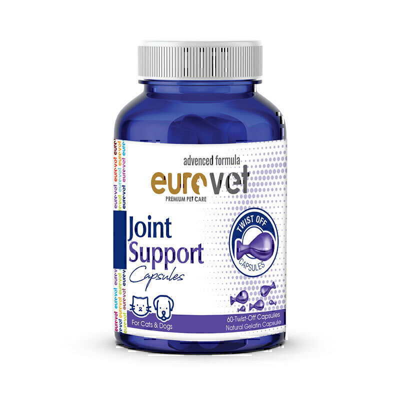 قرص مکمل بهبود و تقویت کننده مفصل حیوانات یوروپت مدل Eurovet Joint Support بسته ۶۰ عددی
