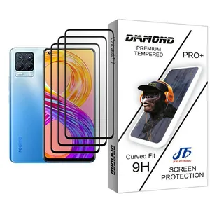 JF Diamond Glass MIX003 Screen Protector For Realme 8 Pro Pack Of 3