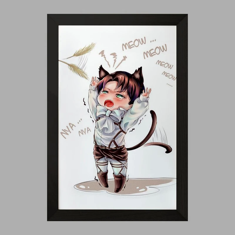 تابلو خندالو مدل لیوای انیمه اتک آن تایتان Attack on Titan  کد 18577