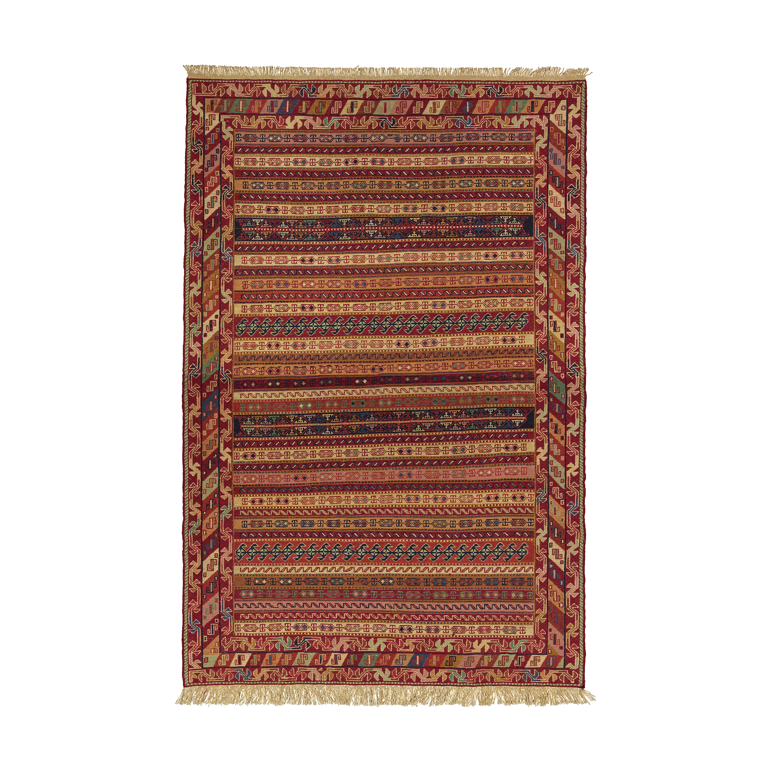 گلیم دستبافت دو و نیم متری کد TB-7866