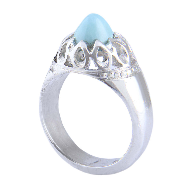 انگشتر نقره مردانه مدل رکاب دست ساز کد AM_04461