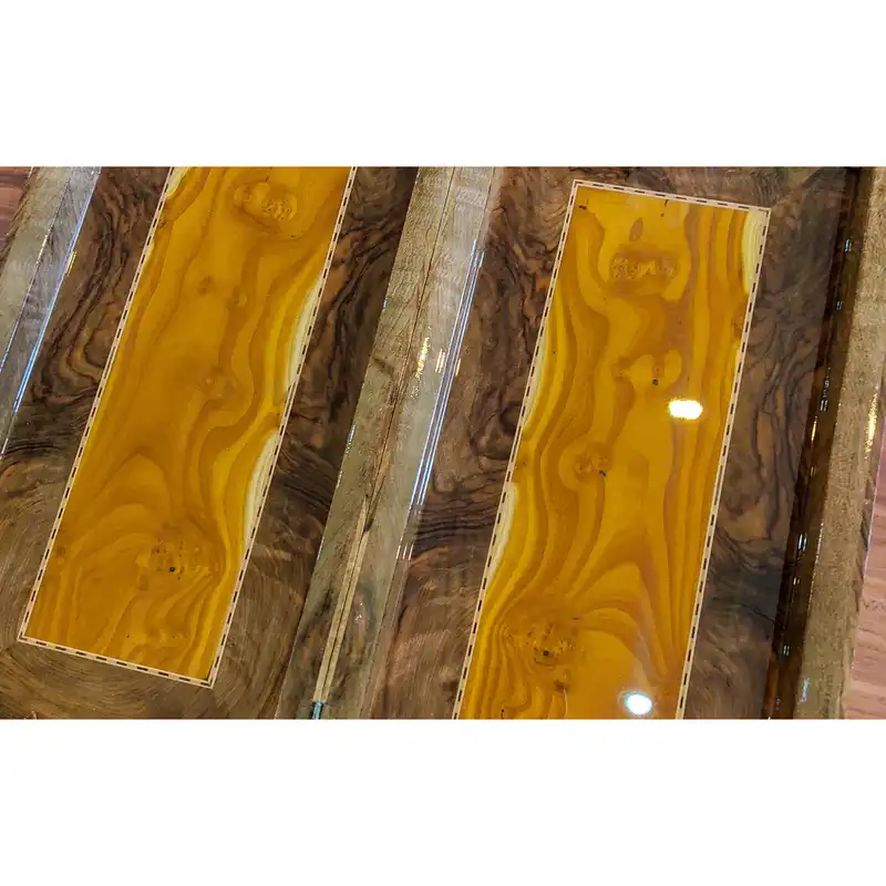 صفحه شطرنج معرق کاری مدل ترکیبی ریشه گردو و سنجد کد T4