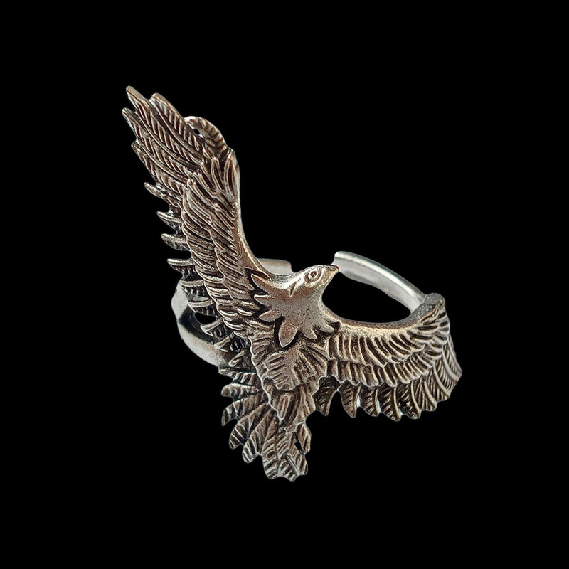 انگشتر مردانه مدل عقاب کد KJ-85