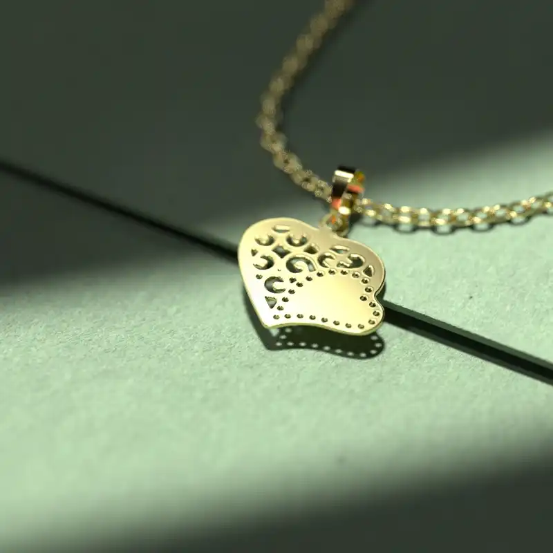 گردنبند طلا 18 عیار زنانه مدوپد مدل حلقه کد CA11086