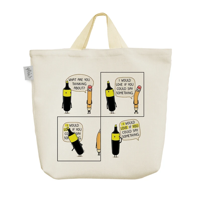 ساک خرید خندالو مدل عاشقانه Lovely کد H272