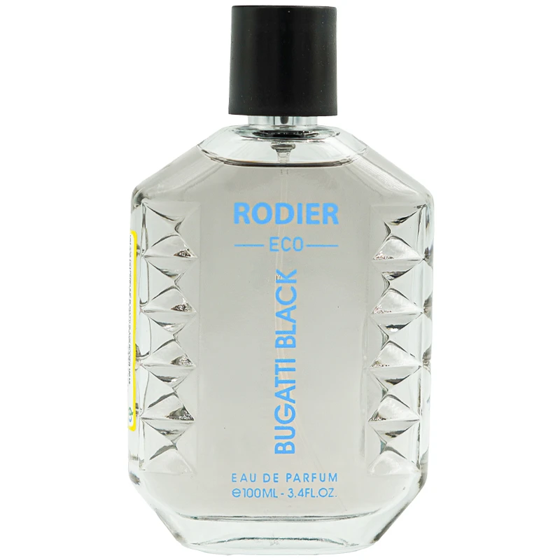 ادوپرفیوم مردانه رودیر مدل bugatti black با رایحه گرم حجم 100 میلی لیتر