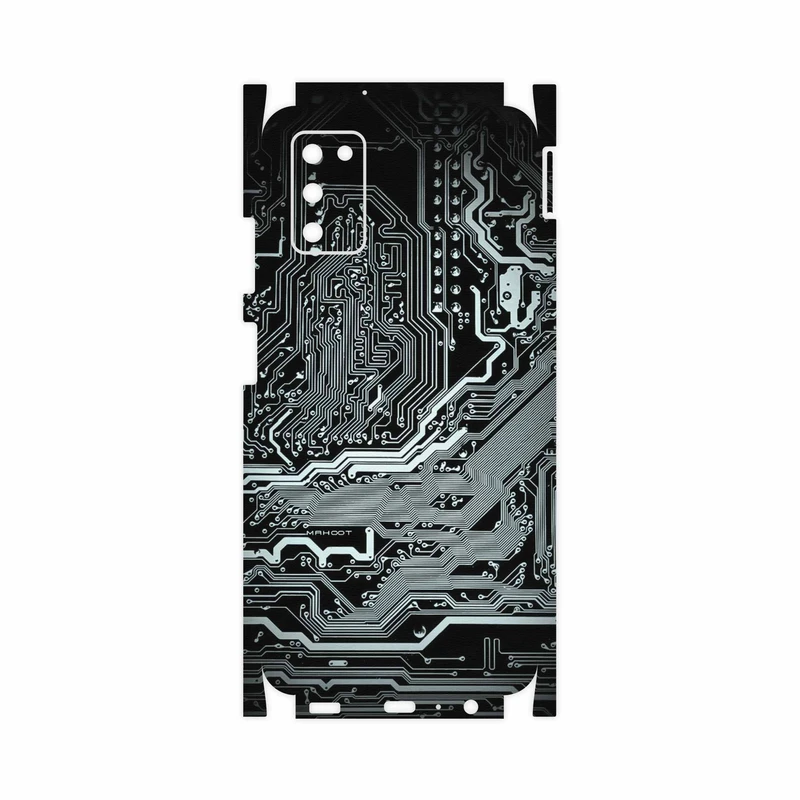 برچسب پوششی ماهوت مدل Black-Printed-Circuit-Board-FullSkin مناسب برای گوشی موبایل سامسونگ Galaxy A03S