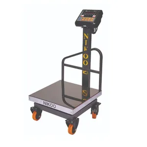 باسکول دیجیتال نیکو مدل صفحه استیل چرخدار با ظرفیت 300 کیلوگرم 