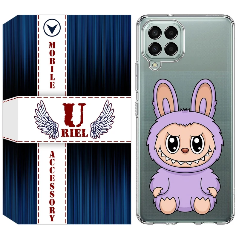 کاور یوریل قاب مدل Clear کد 130 طرح لبوبو مناسب برای گوشی موبایل سامسونگ Galaxy M33