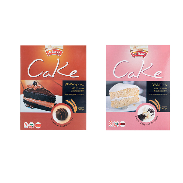 نقد و بررسی پودر کیک پرهام - 500 گرم مجموعه دو عددی توسط خریداران