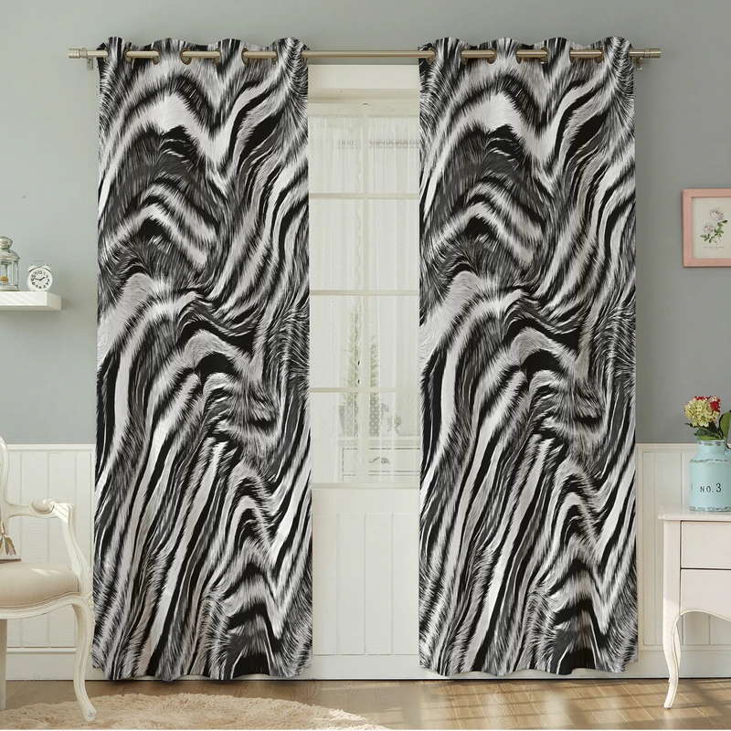 پرده نیروانا طرح مدرن  مدل هازان کد 4540 سایز 140×280 سانتی متر