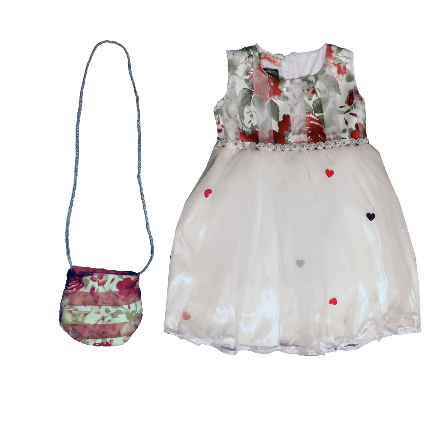 ست پیراهن و کیف دخترانه مدل Gl13