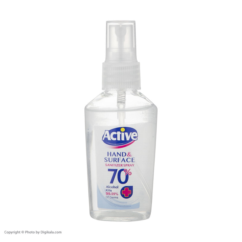 اسپری ضد عفونی کننده دست و سطوح اکتیو مدل 002 حجم 50 میلی لیتر