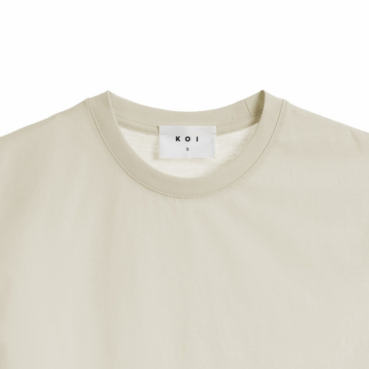 تی شرت آستین کوتاه زنانه کوی مدل رگولار هی گرل کد 444 رنگ شیری -  - 2