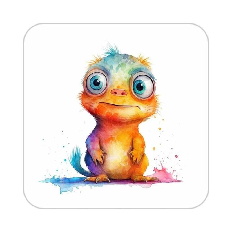 زیر لیوانی کاکتی طرح حیوانات رنگی مدل mp26268