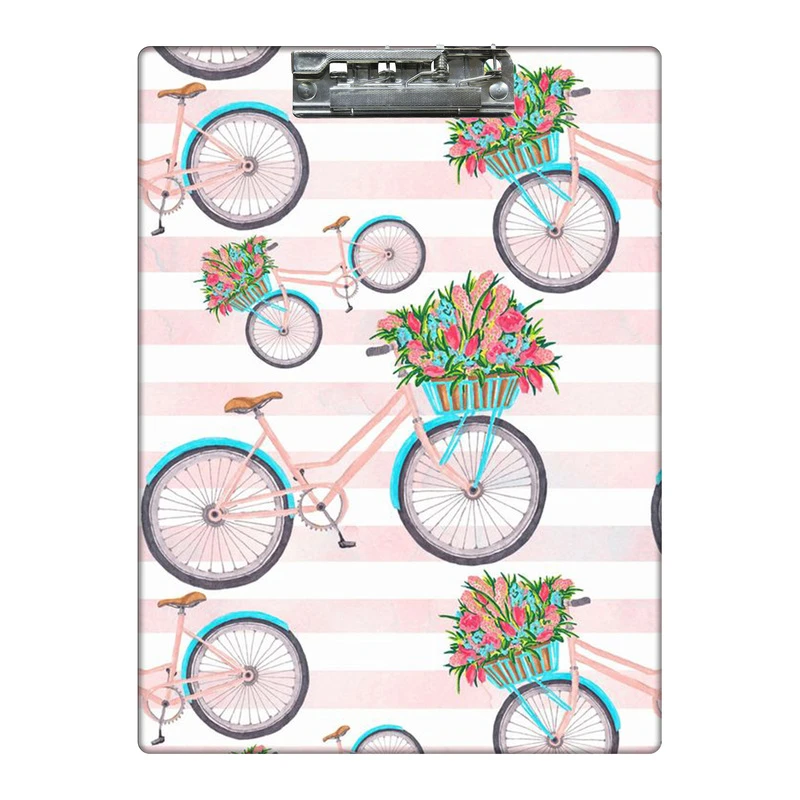 تخته شاسی طرح گل و دوچرخه کد  8150788 سایز A4