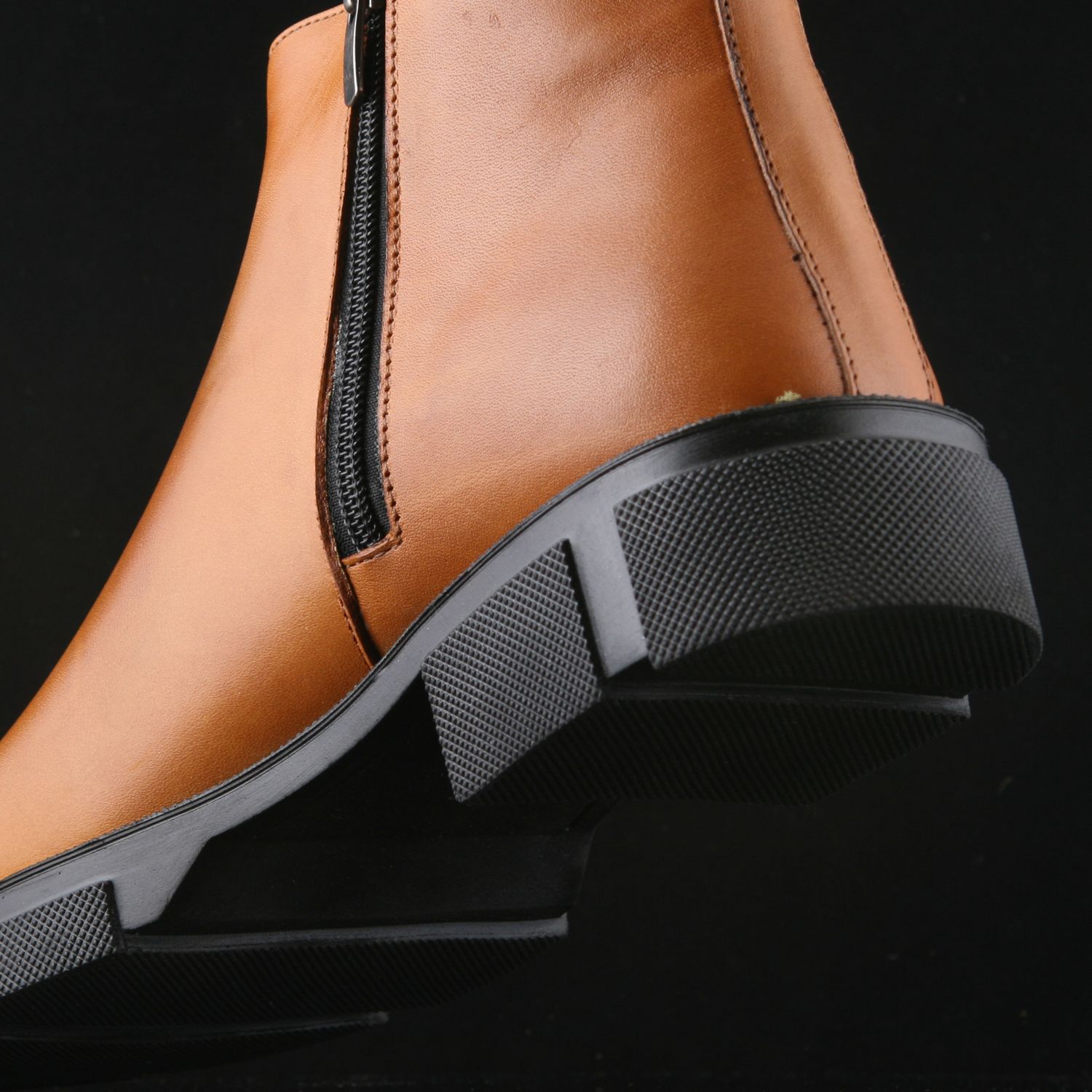 نیم بوت مردانه چرم یلسان مدل تایسز کد ASL-TSZ-515-GN -  - 4