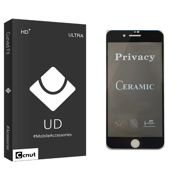 محافظ صفحه نمایش سرامیکی کوکونات مدل UD Black مناسب برای گوشی موبایل اپل iPhone 8