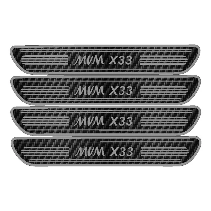 برچسب پارکابی خودرو رادیانس مدل کربن کد J46 مناسب برای ام وی ام ایکس 33 بسته 4 عددی