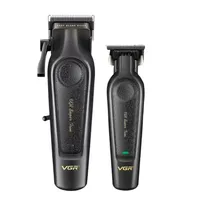 ماشین اصلاح موی سر و صورت شارژی وی جی ار مدل V-197 & 995 مجموعه 2 عددی