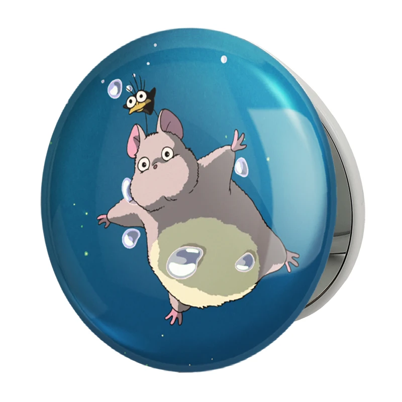 آینه جیبی خندالو طرح روح محافظ انیمه شهر اشباح Spirited Away مدل تاشو کد 12100 