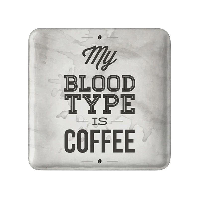 مگنت خندالو طرح قهوه Coffee  مدل مربعی کد 21995