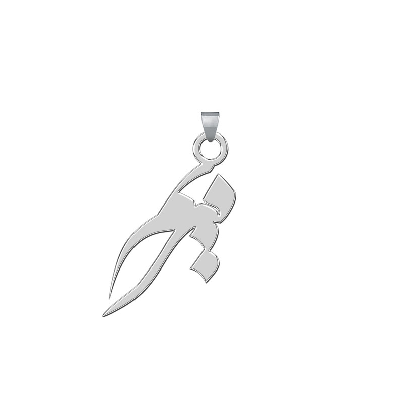 آویز گردنبند نقره ترمه 1طرح مریم کد E249