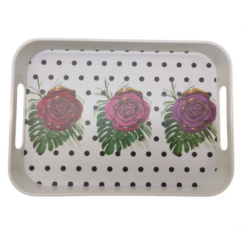 سینی مدل flower dots