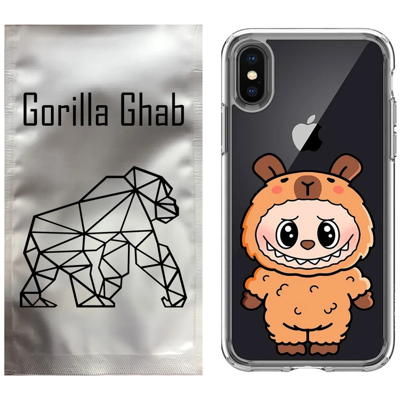 کاور گوریلا قاب مدل CLG کد 110 طرح Labubu مناسب برای گوشی موبایل اپل iPhone X / XS