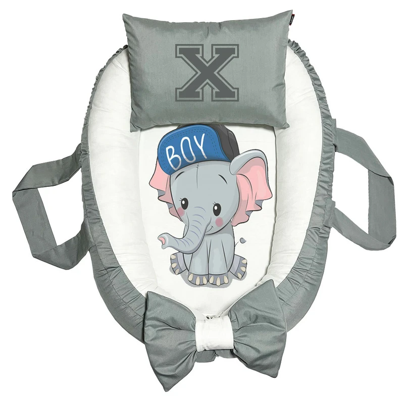 تشک غلت گیر نوزاد پاد آفرین مدل فیل طرح حرف X