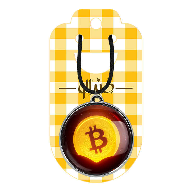 گردنبند خندالو مدل ارز دیجیتال بیت کوین Bitcoin کد 1089710891