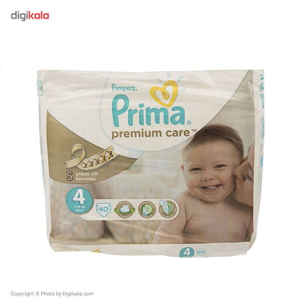پوشک پمپرز مدل Prima سایز 4 بسته 40 عددی